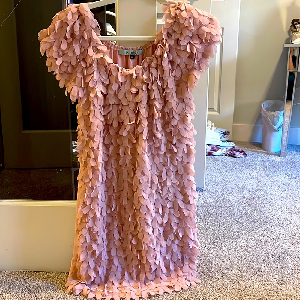 Karlie floral textured dress